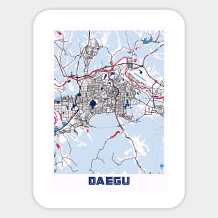 Daegu - South Korean MilkTea City Map Sticker
